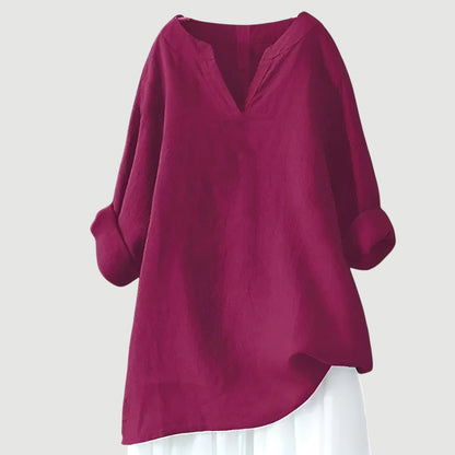 Nora™ | Women's Relaxed V-Neck Blouse