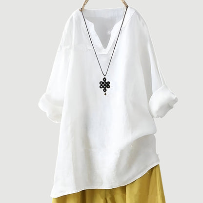 Nora™ | Women's Relaxed V-Neck Blouse