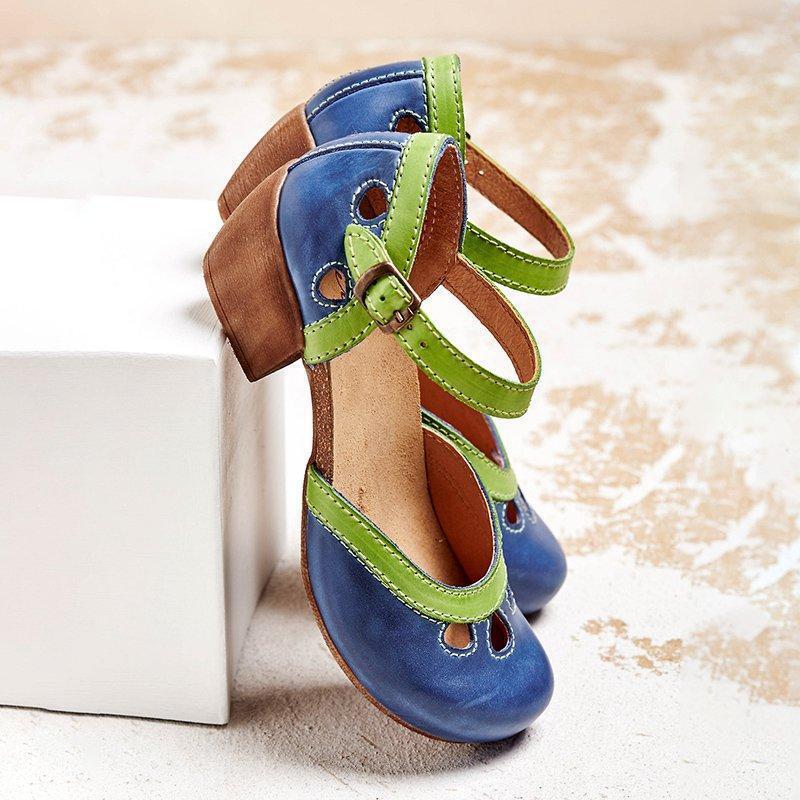 Sadie™ | Women's Ankle-Strap Low Heel Sandals