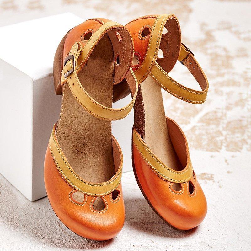 Sadie™ | Women's Ankle-Strap Low Heel Sandals