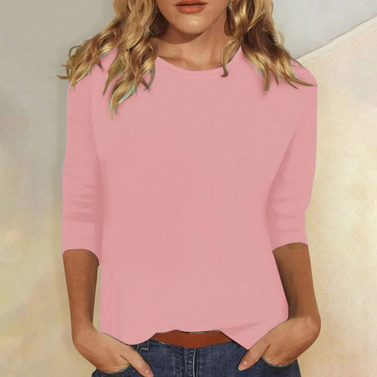 Sadie™ | Women's Crew-Neck Three-Quarter Sleeve Top