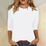 Sadie™ | Women's Crew-Neck Three-Quarter Sleeve Top