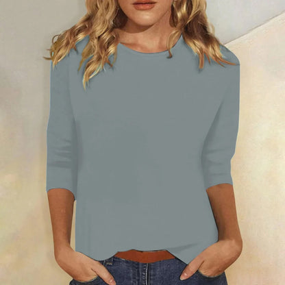 Sadie™ | Women's Crew-Neck Three-Quarter Sleeve Top