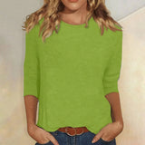 Sadie™ | Women's Crew-Neck Three-Quarter Sleeve Top
