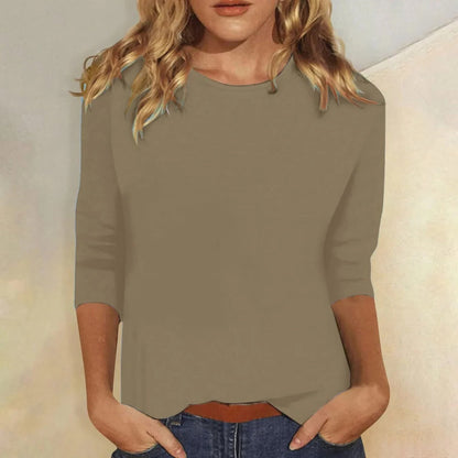 Sadie™ | Women's Crew-Neck Three-Quarter Sleeve Top