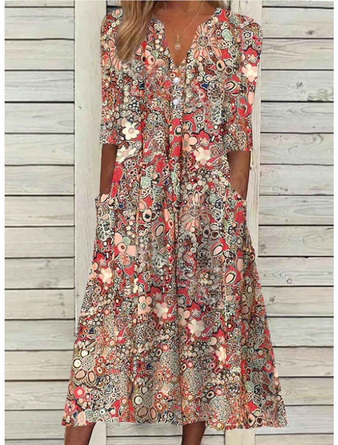 Sadie™ | Women's Floral Print Midi Dress