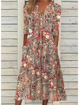 Sadie™ | Women's Floral Print Midi Dress