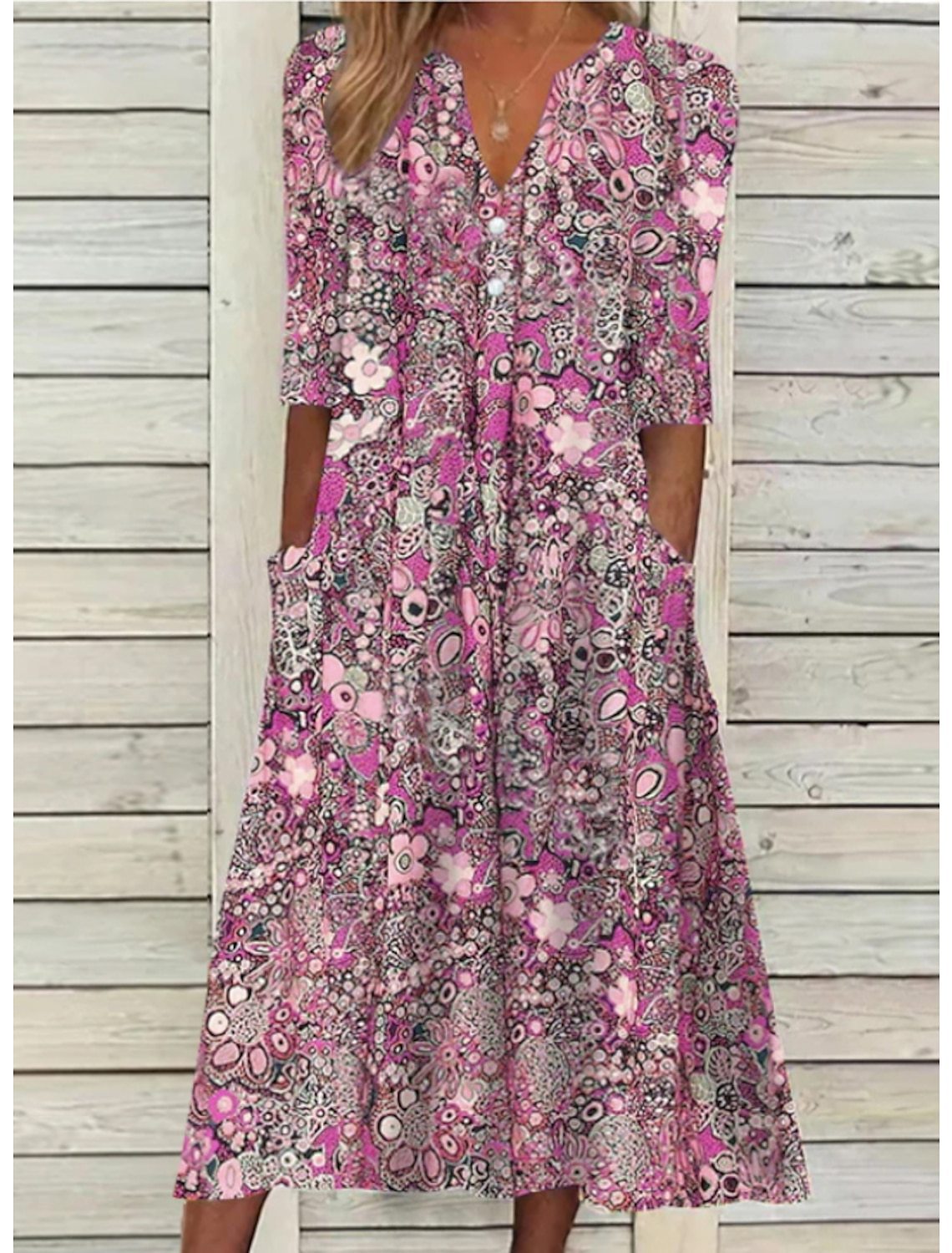 Sadie™ | Women's Floral Print Midi Dress
