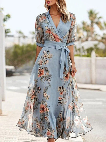 Sadie™ | Women's Floral Wrap Midi Dress