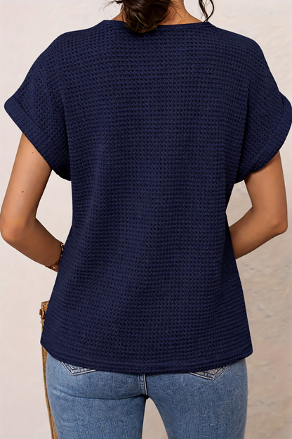 Sadie™ | Women's Lace-Trim Round-Neck Top