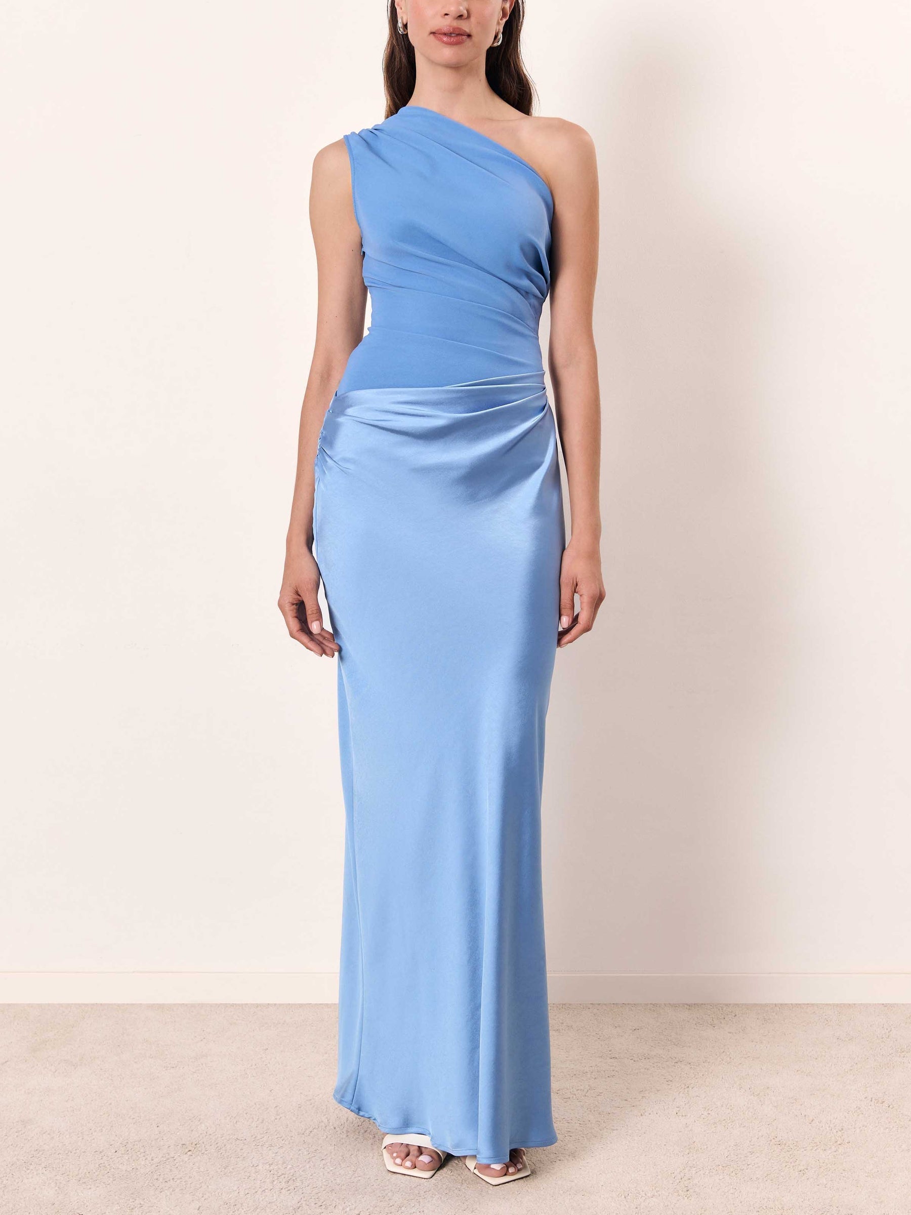 Sadie™ | Women's One-Shoulder Pleated Maxi Dress