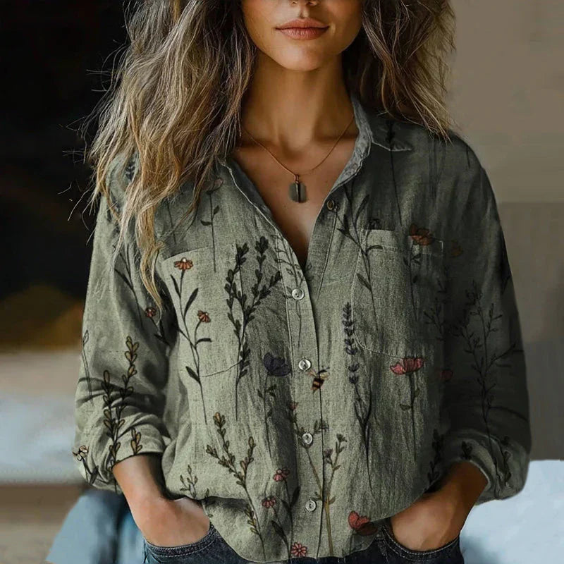 Sadie™ | Women's Printed Button-Down Shirt