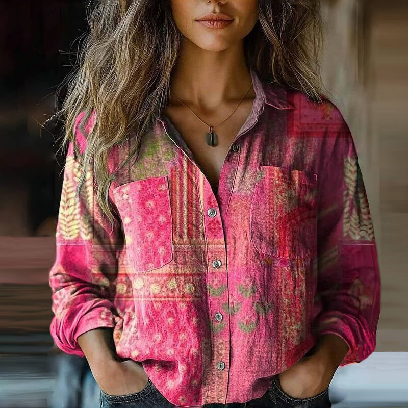 Sadie™ | Women's Printed Button-Down Shirt