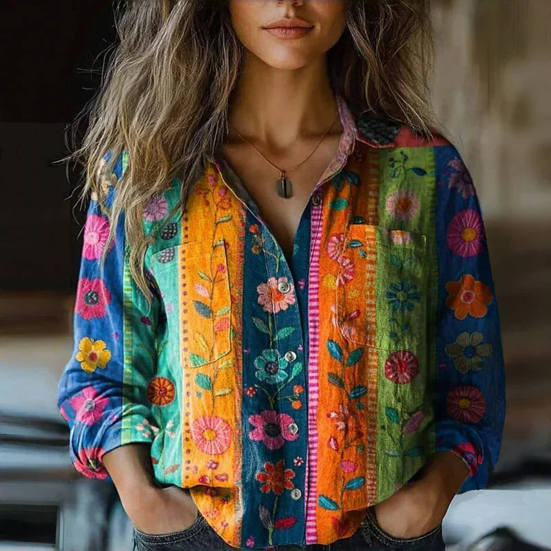 Sadie™ | Women's Printed Button-Down Shirt