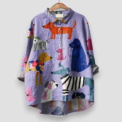 Sadie™ | Women's Relaxed-Fit Animal Print Shirt