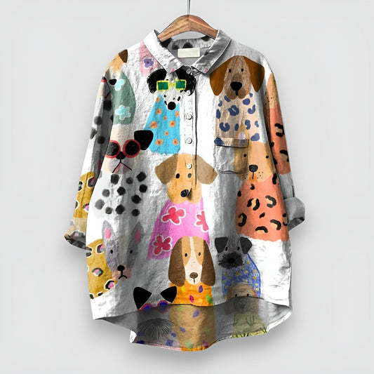 Sadie™ | Women's Relaxed-Fit Animal Print Shirt