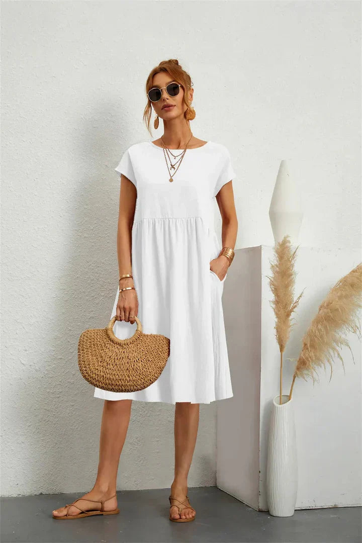 Sadie™ | Women's Smocked-Waist Midi Dress