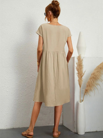 Sadie™ | Women's Smocked-Waist Midi Dress
