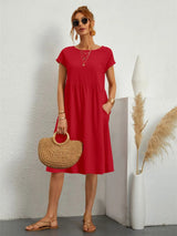 Sadie™ | Women's Smocked-Waist Midi Dress