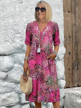 Sadie™ | Women's V-Neck Midi Dress