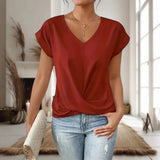 Sadie™ | Women's V-Neck Twist-Hem Top