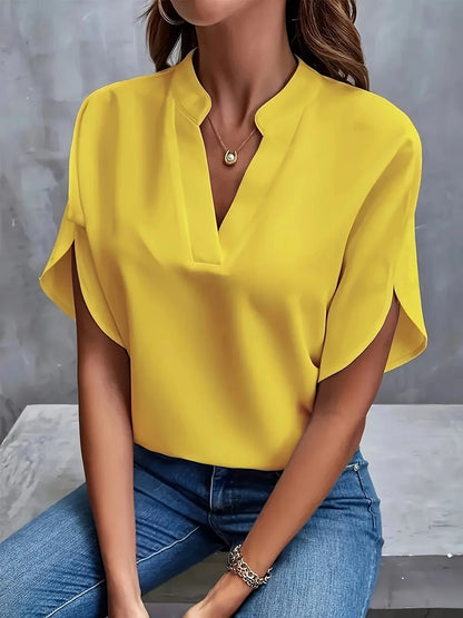 Tessa™ | Women's V-Neck Split-Sleeve Blouse