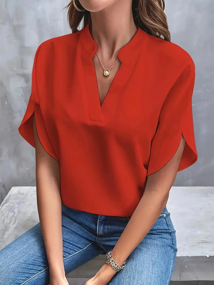 Tessa™ | Women's V-Neck Split-Sleeve Blouse
