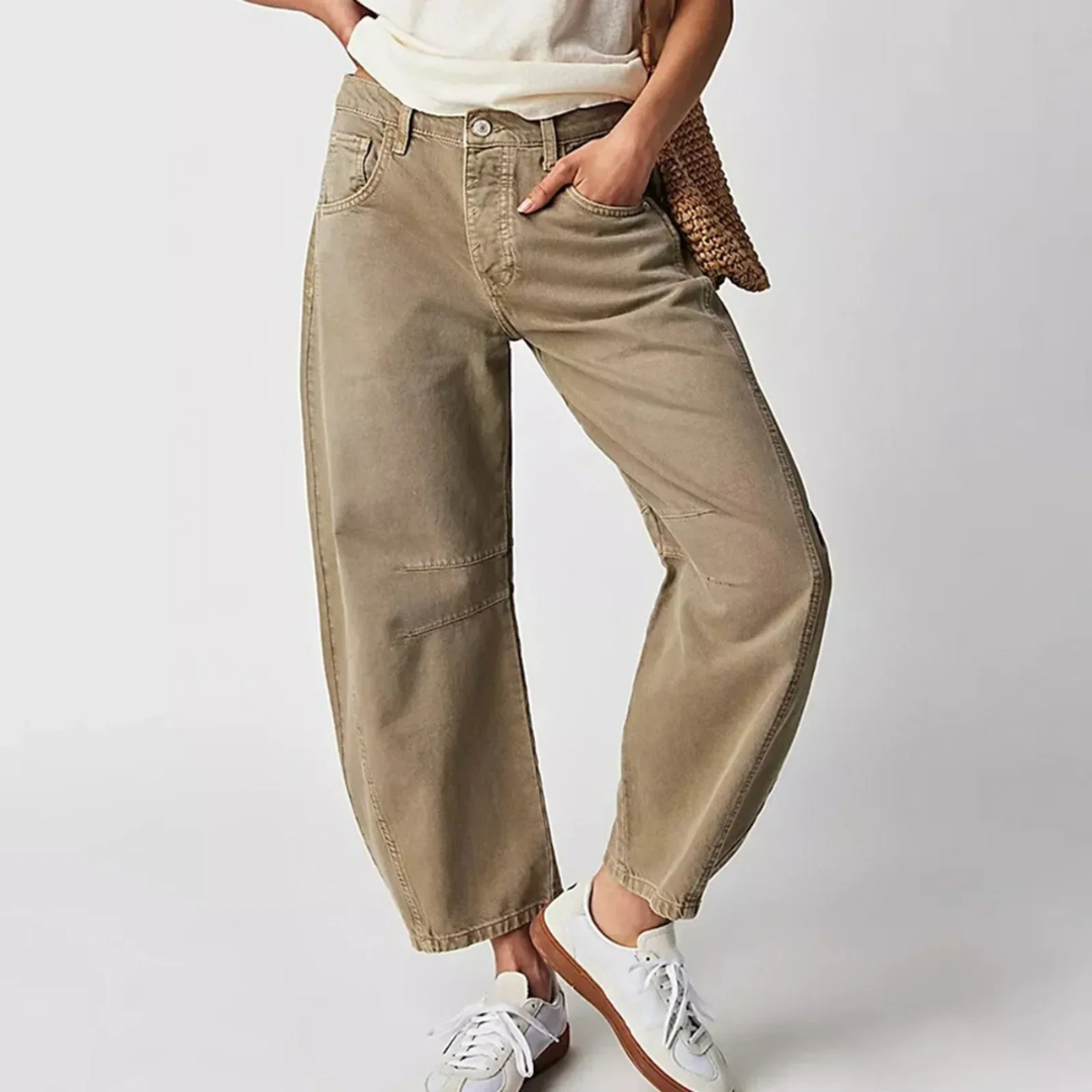 Women's Barrel-Leg Trousers