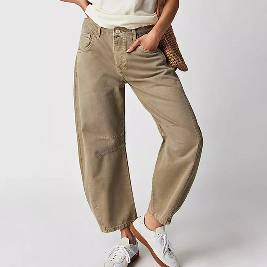 Women's Barrel-Leg Trousers