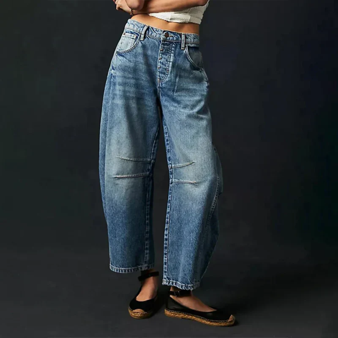 Women's Barrel-Leg Trousers