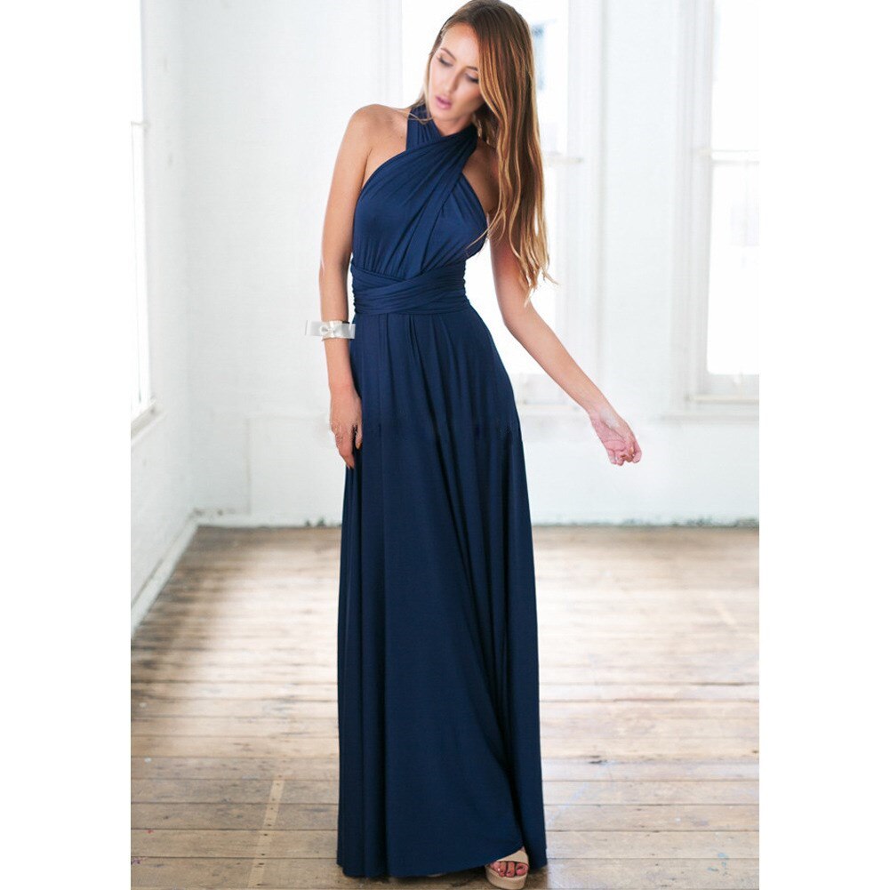 Women's Convertible Open-Back Maxi Dress