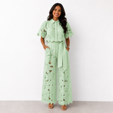 Women's Floral Lace Two-Piece Set