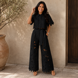 Women's Floral Lace Two-Piece Set