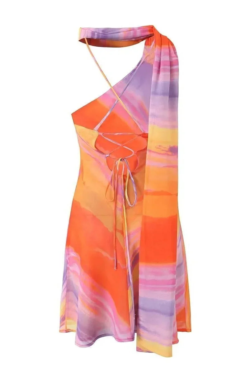 Women's Halter-Neck Mini Dress