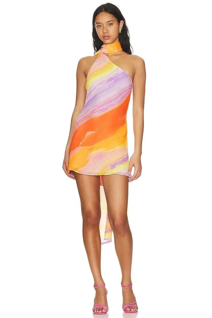 Women's Halter-Neck Mini Dress