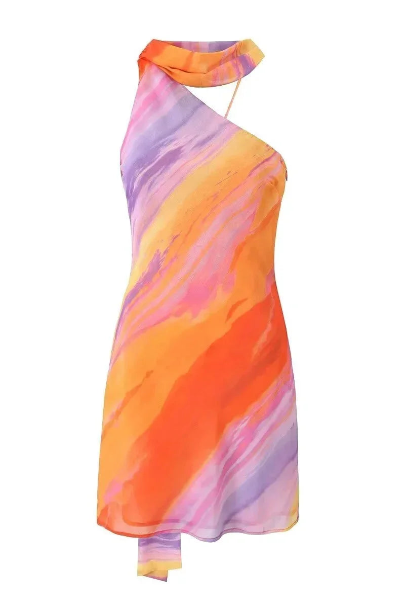 Women's Halter-Neck Mini Dress
