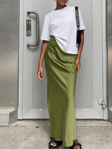 Women's High-Waist Maxi Skirt