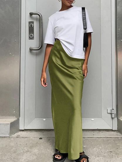 Women's High-Waist Maxi Skirt