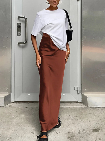 Women's High-Waist Maxi Skirt