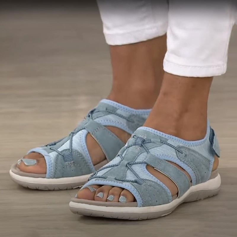 Women's Open-Toe Sandal with Wide Straps