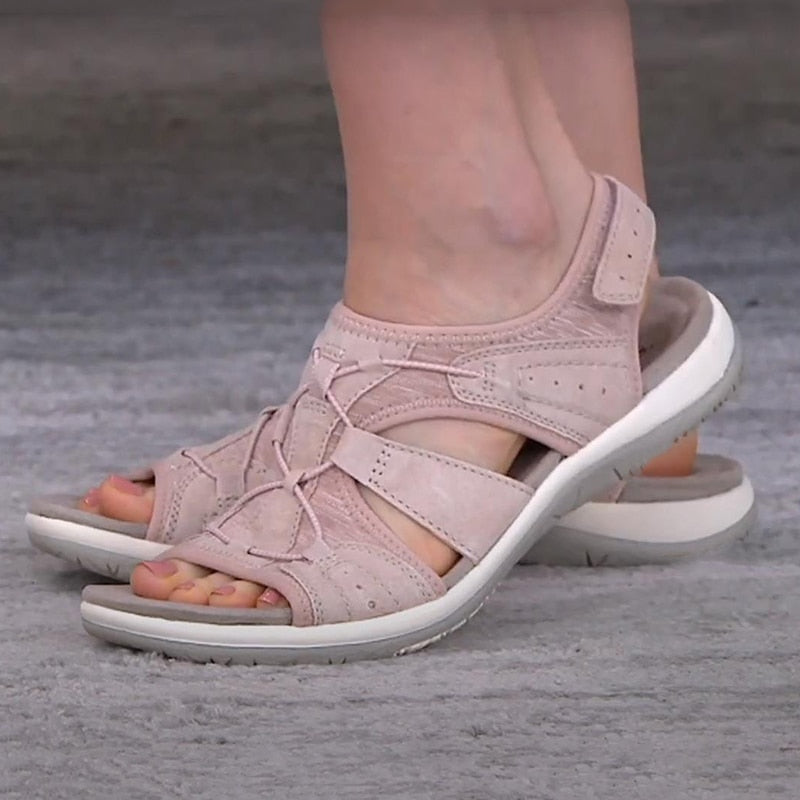 Women's Open-Toe Sandal with Wide Straps