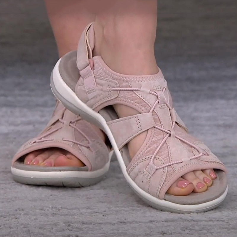 Women's Open-Toe Sandal with Wide Straps