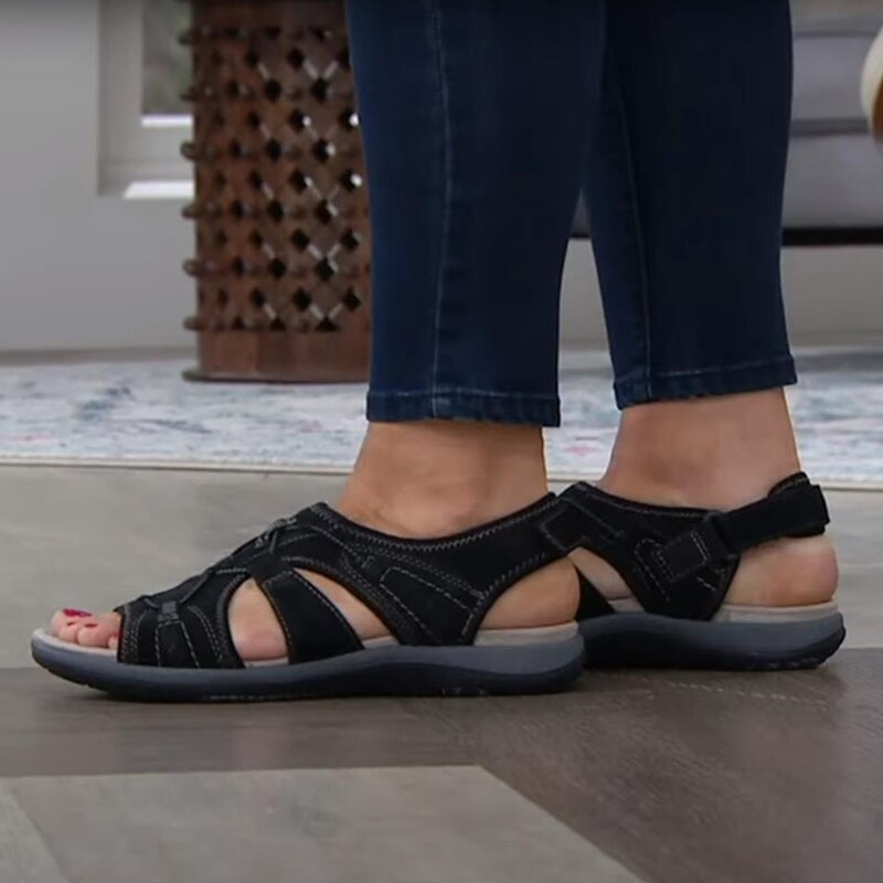 Women's Open-Toe Sandal with Wide Straps