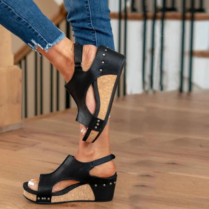 Women's Open-Toe Wedge Sandals