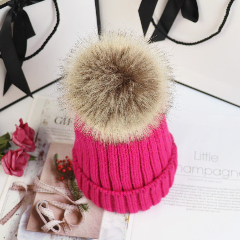 Women's Ribbed Beanie with Pom