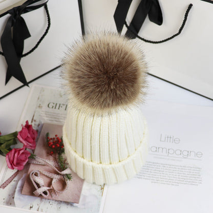 Women's Ribbed Beanie with Pom