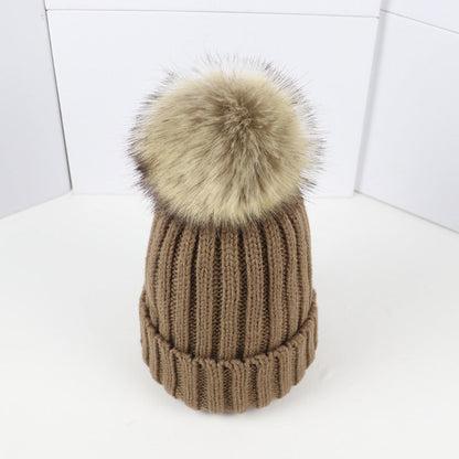 Women's Ribbed Beanie with Pom