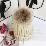 Women's Ribbed Beanie with Pom