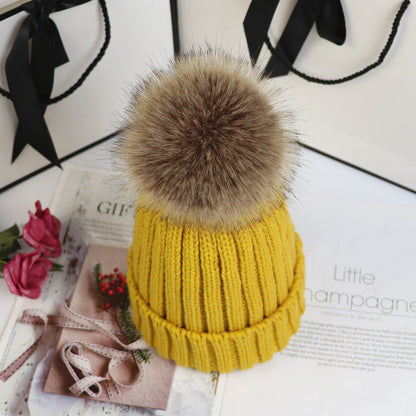 Women's Ribbed Beanie with Pom