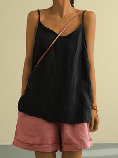 Women's V-Neck Spaghetti Strap Tank Top